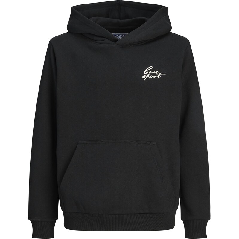 Jack & Jones Junior Mikina Dust Script černá / bílá