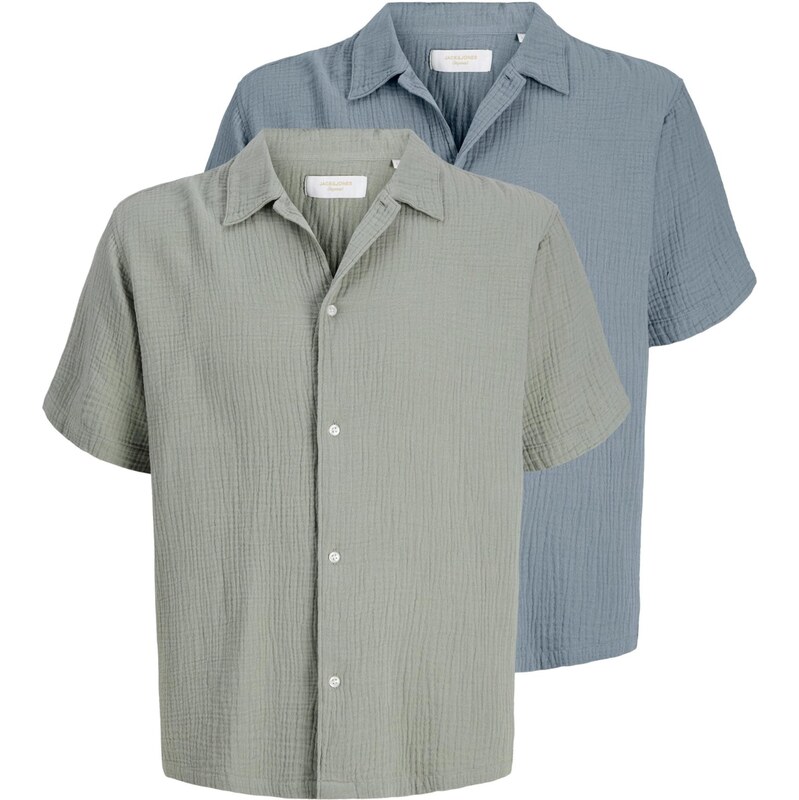 JACK & JONES Košile JORNantucket opálová / pastelově zelená