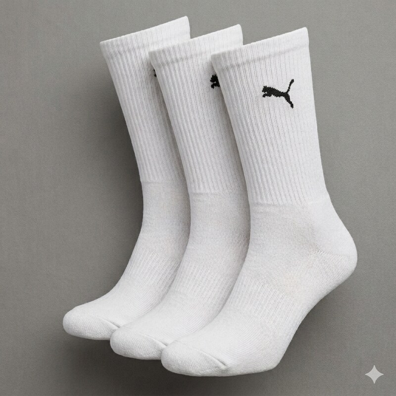 Puma Crew Sock 3P white