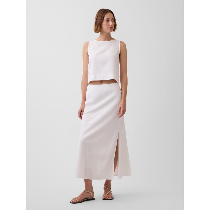 GAP maxi sukně ze lnu 115113996