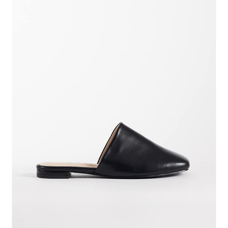 Public Desire Wide Fit Emmi flat mules in black 114927755