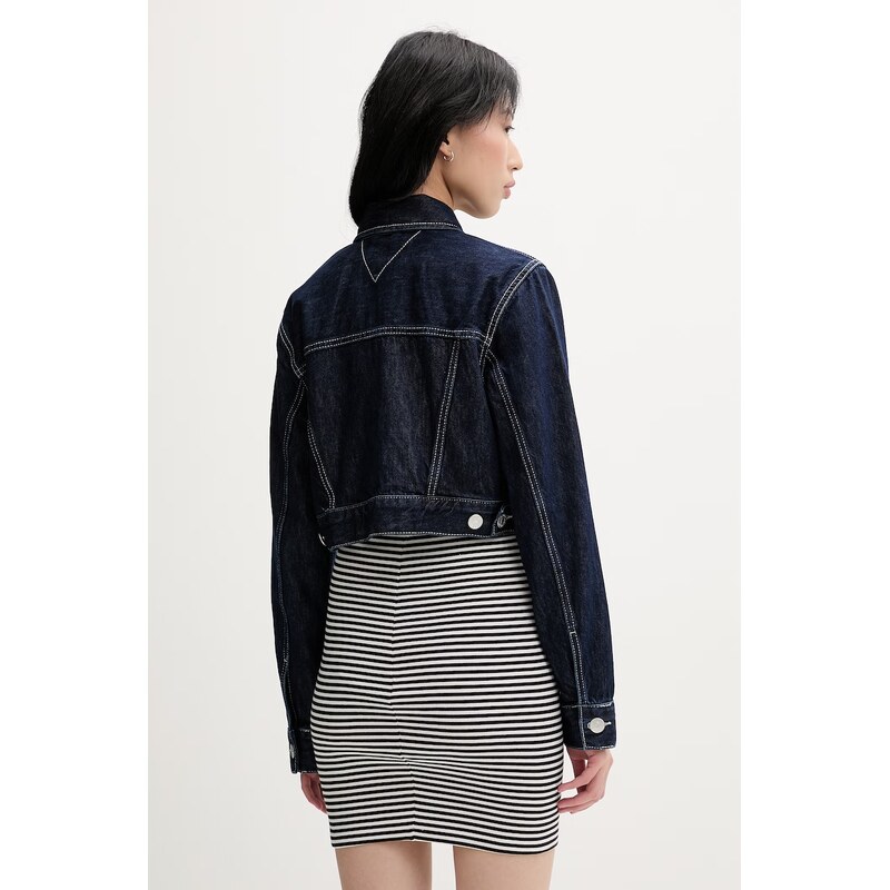 Tommy Jeans přechodová bunda dámská džínová
