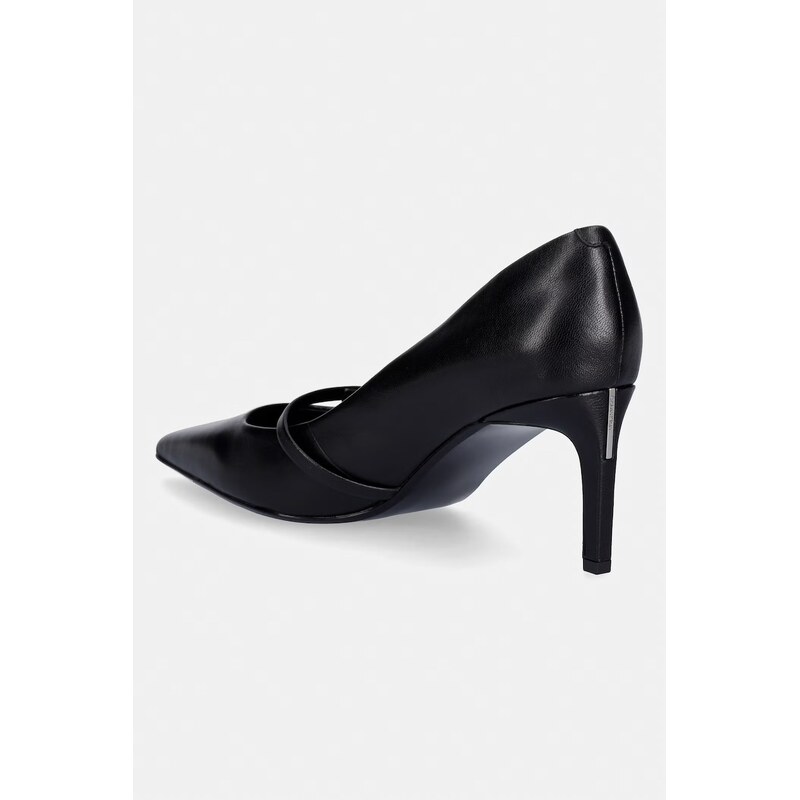 Calvin Klein Lodičky kožené ESS STILETTO 70 MJ LTH HDW