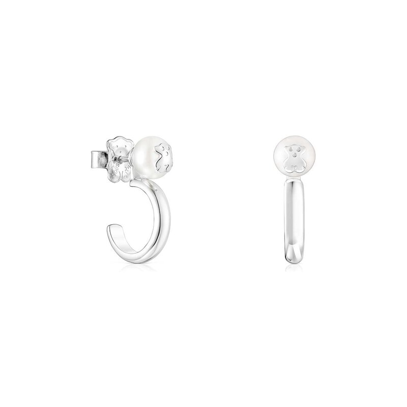 Stříbrné náušnice Tous Icon Pearl 114560858