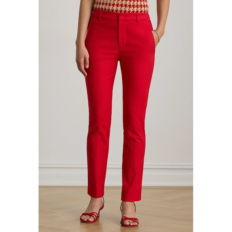 Lauren Ralph Lauren kalhoty dámské s bavlnou 114808600