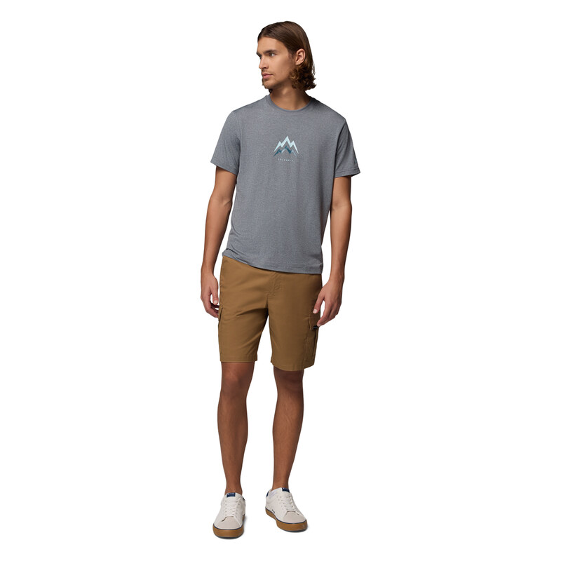 Pánské Tričko s krátkým rukávem COLUMBIA PARSONS POINT SS GRAPHIC TEE 2165071023 – Šedá