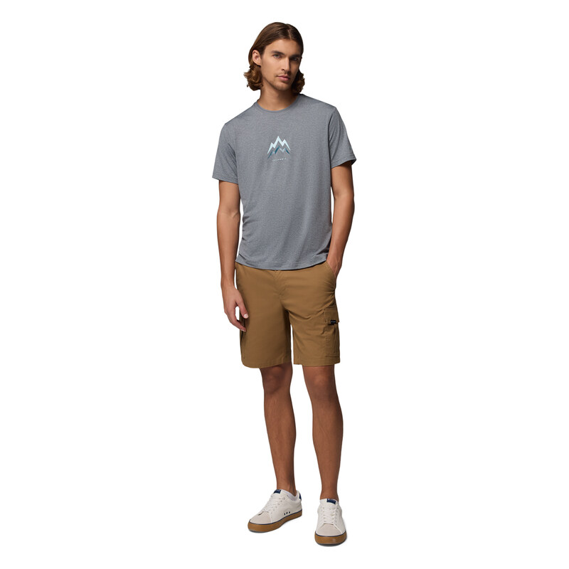 Pánské Tričko s krátkým rukávem COLUMBIA PARSONS POINT SS GRAPHIC TEE 2165071023 – Šedá