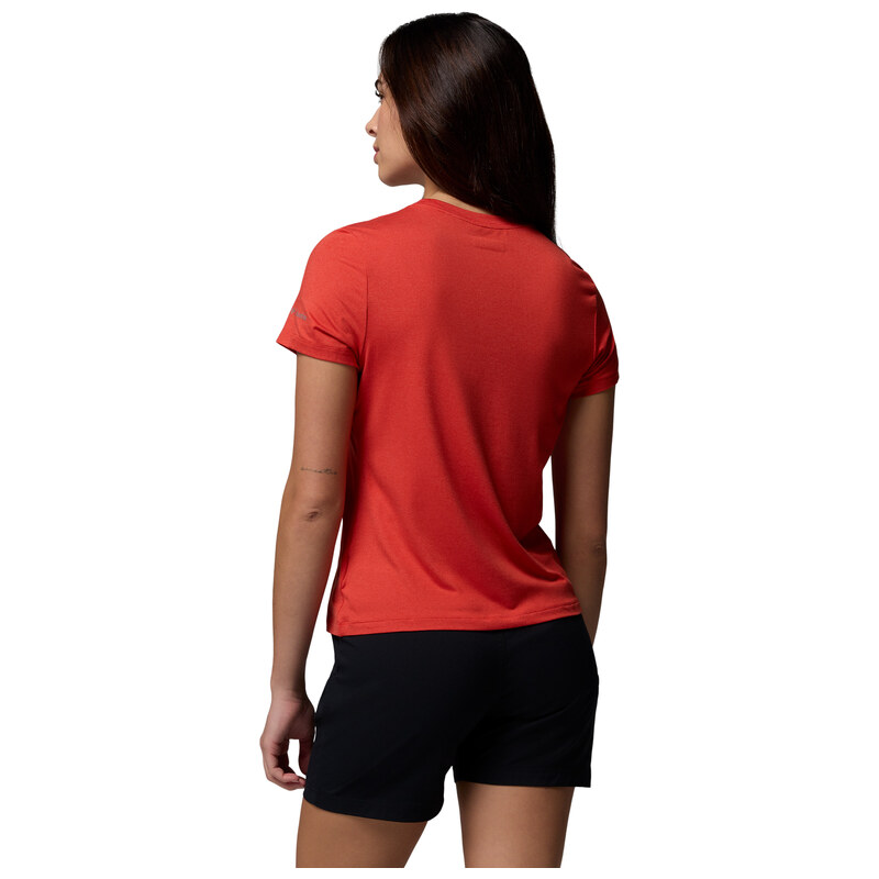 Dámské Tričko s krátkým rukávem COLUMBIA PARSONS POINT SS GRAPHIC TEE 2154951606 – Červená