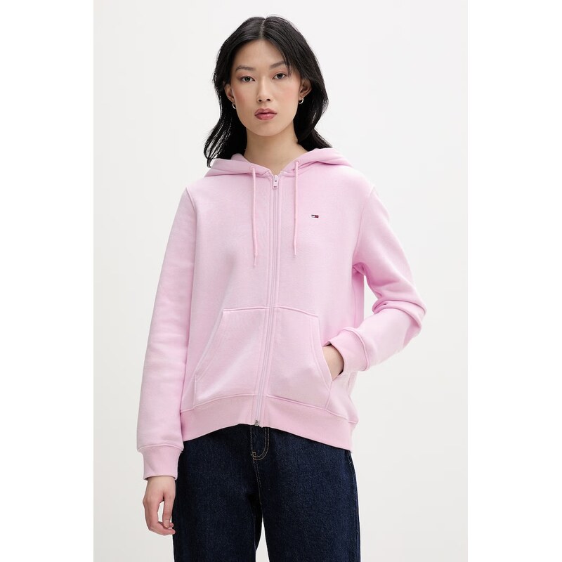 Tommy Jeans rozepínací mikina dámská s bavlnou