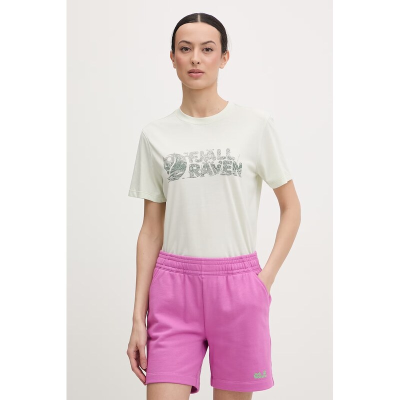 Fjallraven tričko dámské s bavlnou Lush 114736857