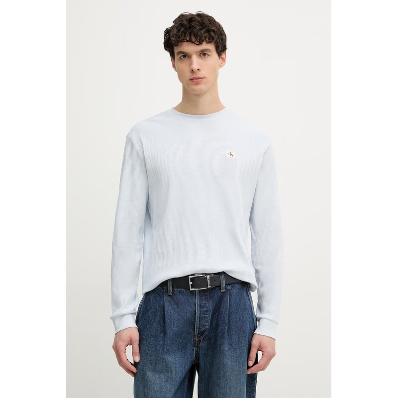 Calvin Klein Jeans tričko s dlouhým rukávem pánské s bavlnou