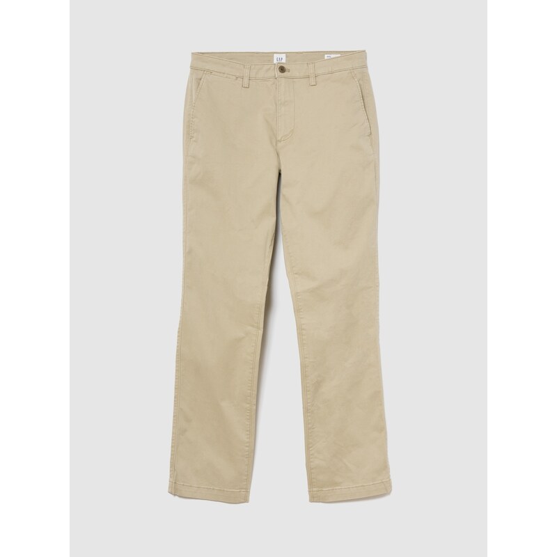 GAP Kalhoty essential khakis in straight fit with Flex - Pánské