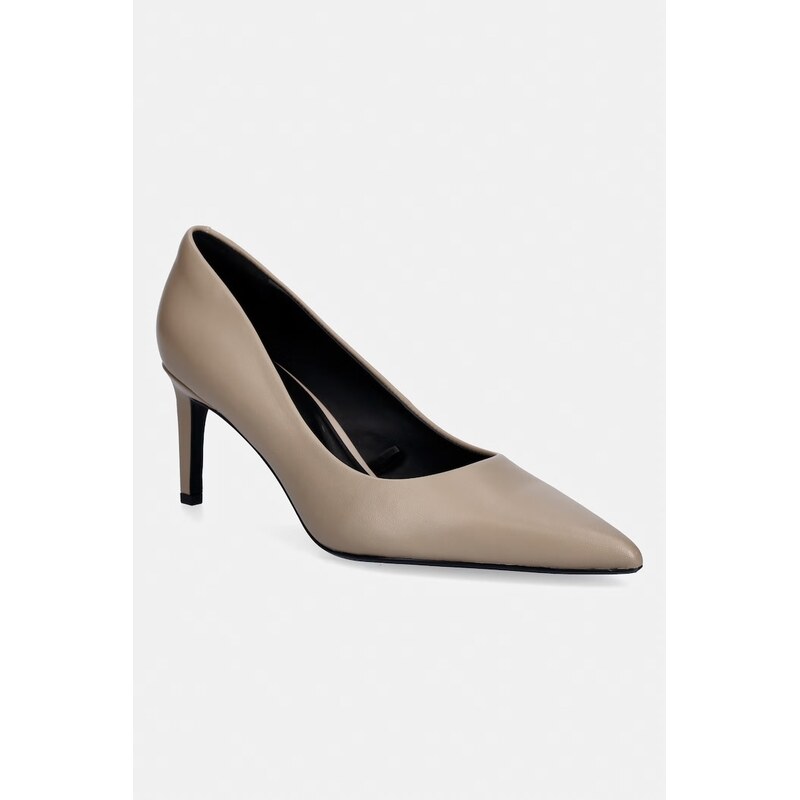 Kožené lodičky Calvin Klein ESS STILETTO 70 114378581