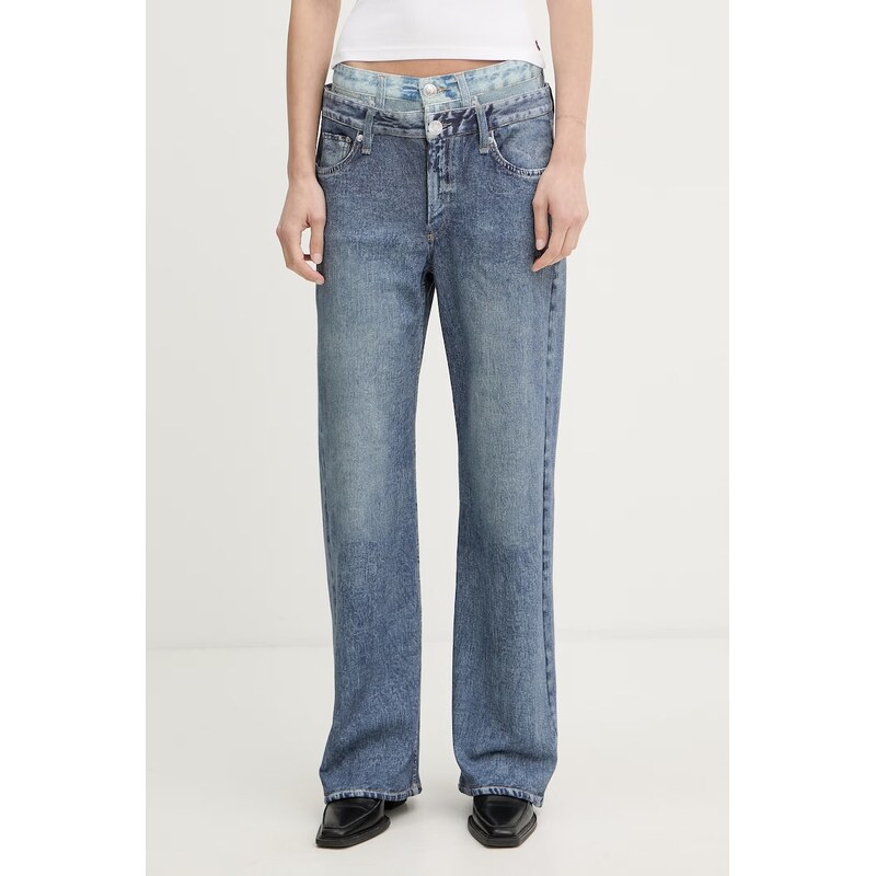 rag & bone kalhoty se širokými nohavicemi dámské bavlněné Miramar 114860934
