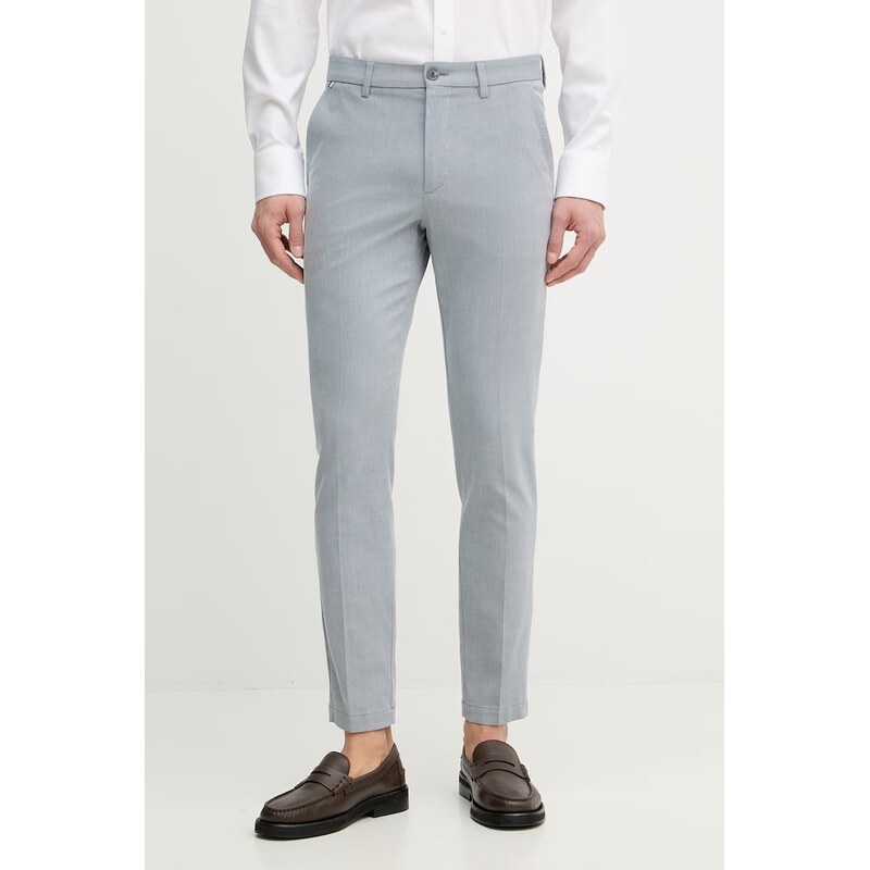 BOSS slim fit kalhoty pánské s bavlnou H-Kaiton1