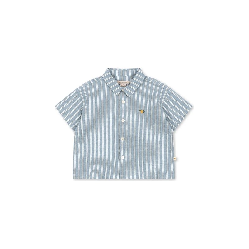 Dětská bavlněná košile Konges Sløjd ELLIOT SS SHIRT GOTS 114398282