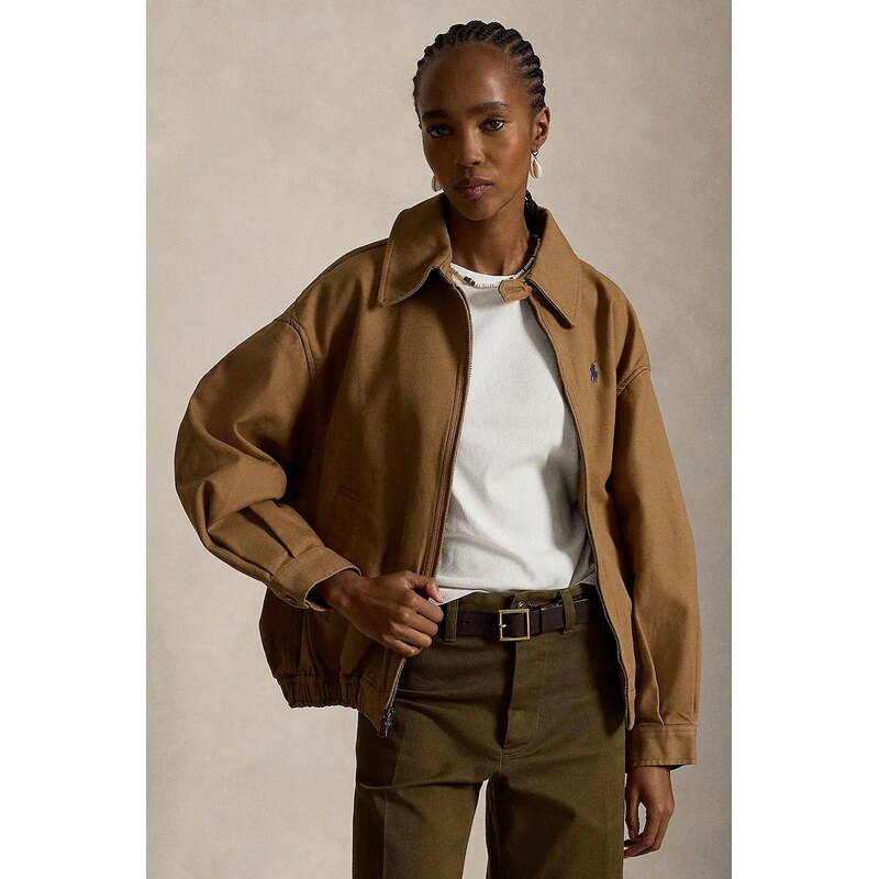 Polo Ralph Lauren oversized bunda dámská bavlněná