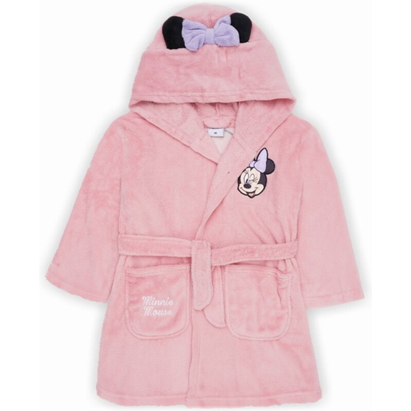 E plus M Dívčí župan Minnie Mouse s kapucí a ouškama
