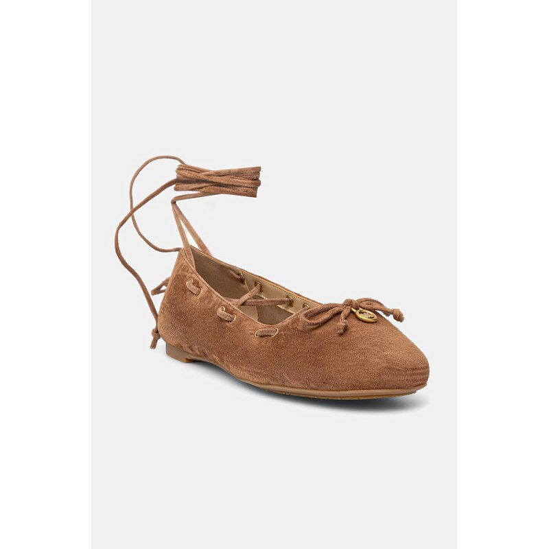 Semišové baleríny MICHAEL Michael Kors Shae Flex Ballet