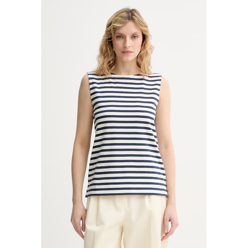 Weekend Max Mara Top dámský bavlněný MULTIH 114547985