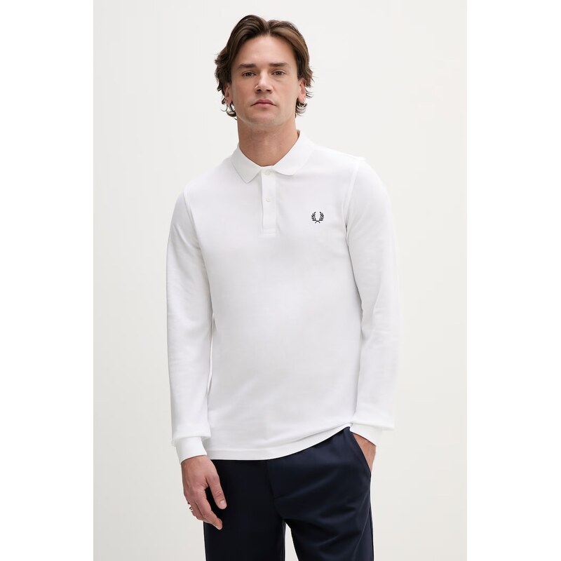 Fred Perry Bavlněné tričko s dlouhým rukávem Fred Perry