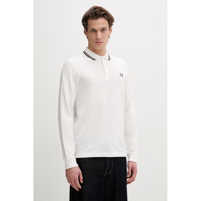 Fred Perry Bavlněné tričko s dlouhým rukávem Fred Perry