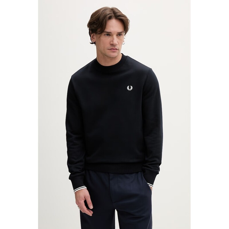 Fred Perry Bavlněná mikina Fred Perry Crew Neck Sweatshirt
