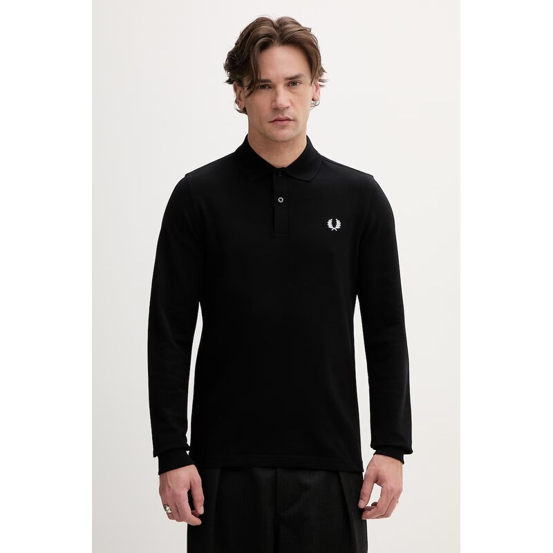 Fred Perry Bavlněné tričko s dlouhým rukávem Fred Perry
