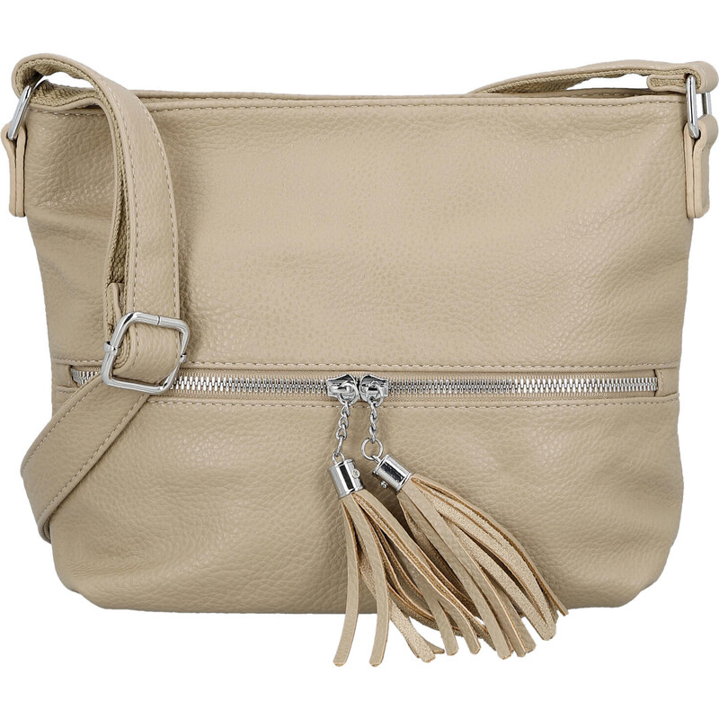 Dámská crossbody kabelka béžová - Paolo bags Gilia béžová