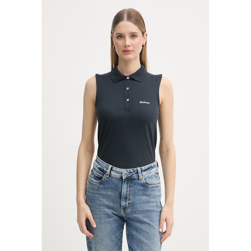 Barbour top dámský bavlněný s elastanem Bowford