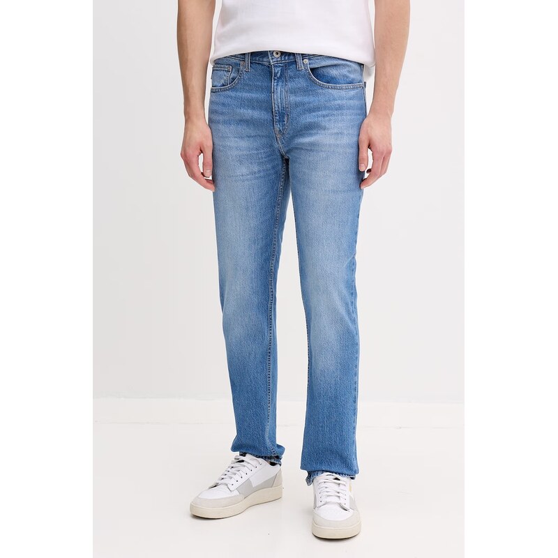 HUGO Blue HUGO modré slim fit džíny pánské Ash