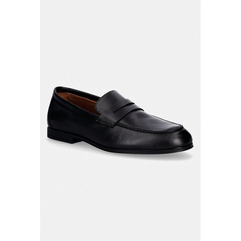Tommy Hilfiger mokasíny pánské kožené FLEXIBLE SLIM LEATHER