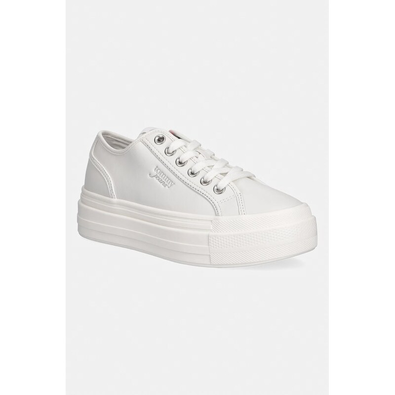 Tommy Jeans TJW FLATFORM SNEAKER LTR tenisky dámské kožené