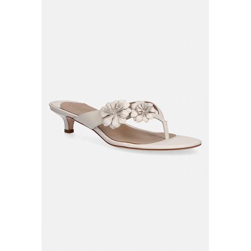 Lauren Ralph Lauren žabky dámské kožené Frncsa Flwr 114487453
