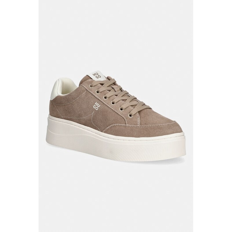 HUGO Lyzz Plt dámské sneakers boty semišové 114483784