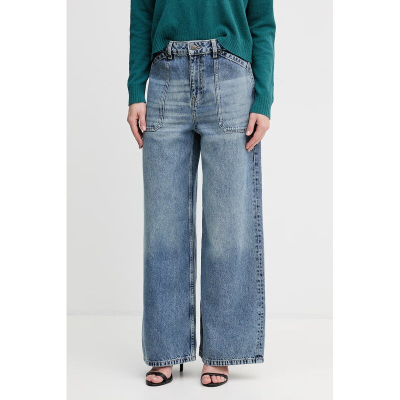 Sisley wide leg džíny dámské