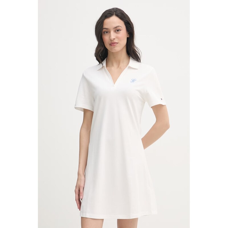 Tommy Hilfiger šaty bavlněné s elastanem 114533897