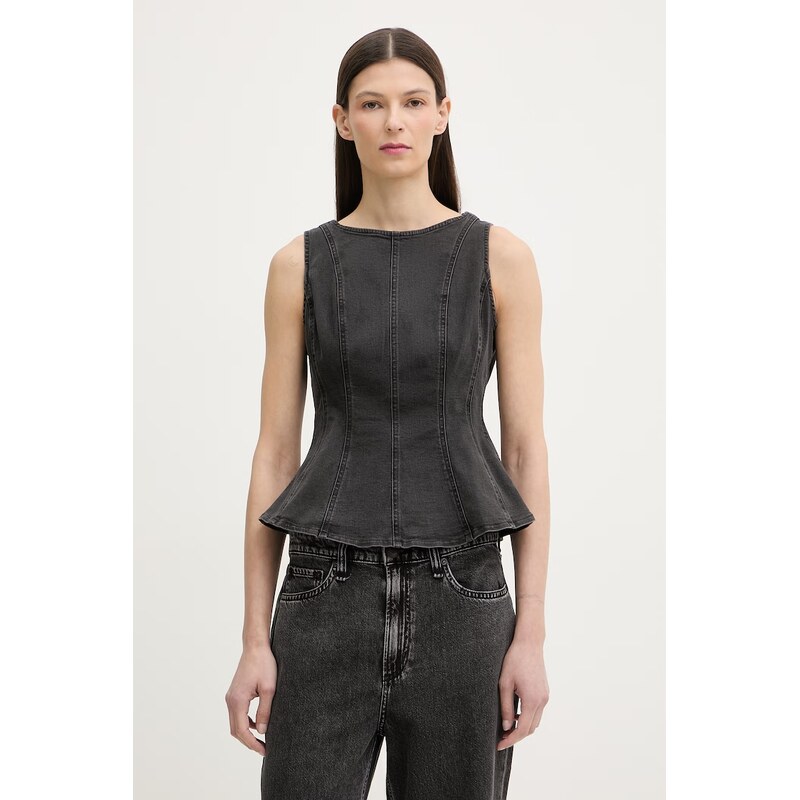 Levis halenka dámská džínová PEPLUM SEAMED DENIM 114734868