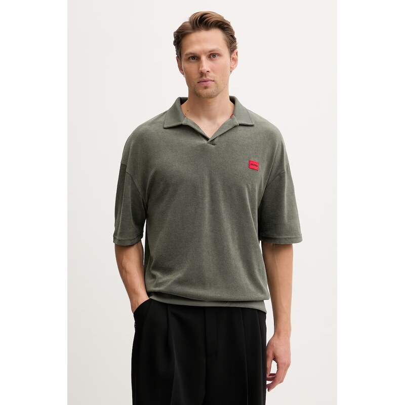 HUGO polo pánské s bavlnou TERRANCE POLO SHIRT