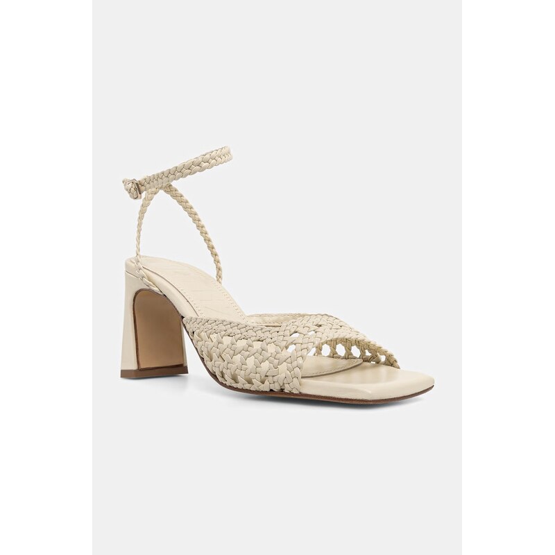 Souliers Martinez sandály na sloupku kožené LEA