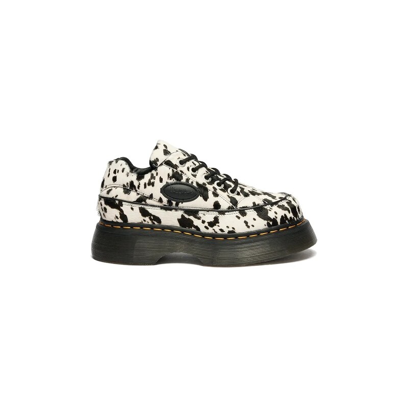 Dr. Martens Polobotky dámské kožené Buzz 5i 5 Eye Dalmatian 114875517