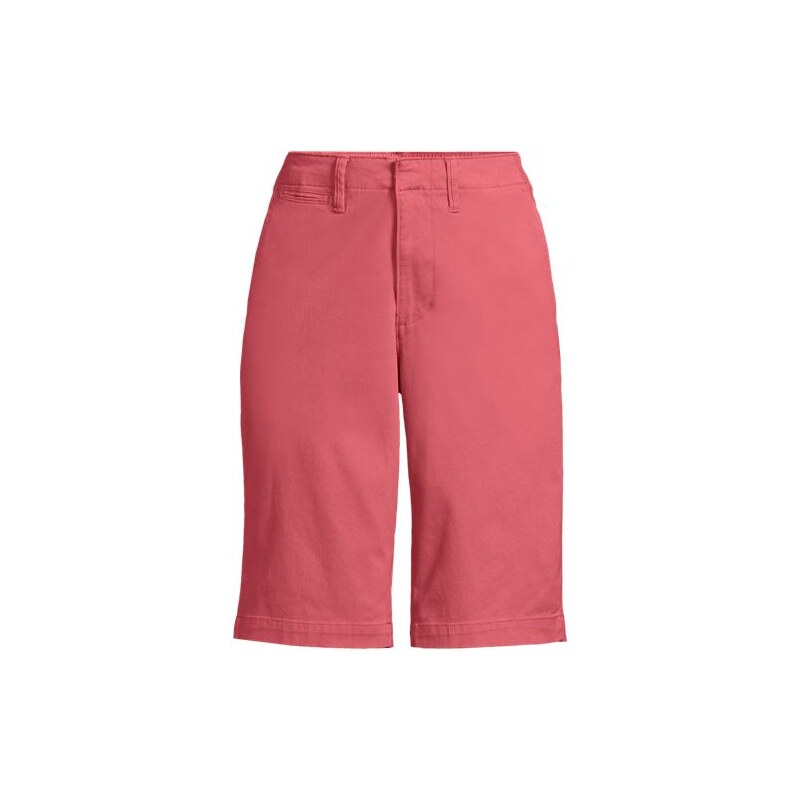 Chino Bermuda Shorts, Women, size: 24, plus, Red, Spandex/Cotton