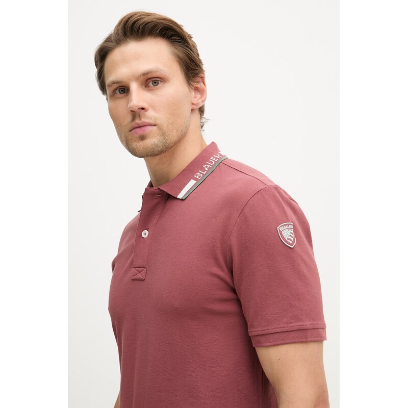 Blauer polo pánské bavlněné RANSOM
