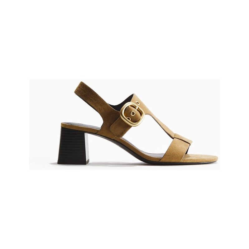 H&M - Sandálkys blokovým podpatkem - béžová 114926150