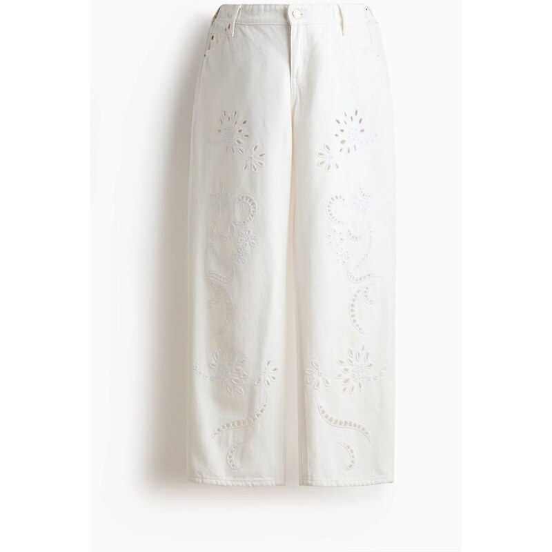 H&M - MAMA Straight Ankle Jeans - bílá 114926175