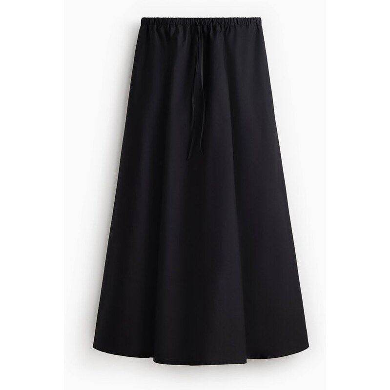 H&M - Maxisukně z bavlněného popelínu - černá 114926205