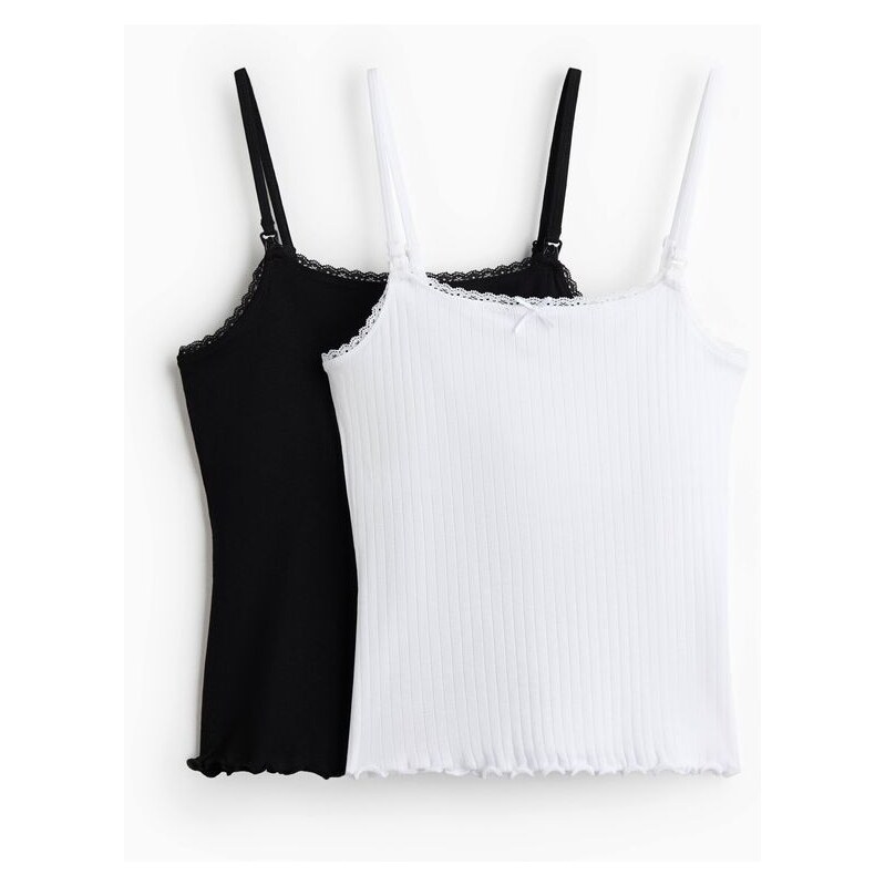 H&M - MAMA Tílko na kojení - bílá 114926229