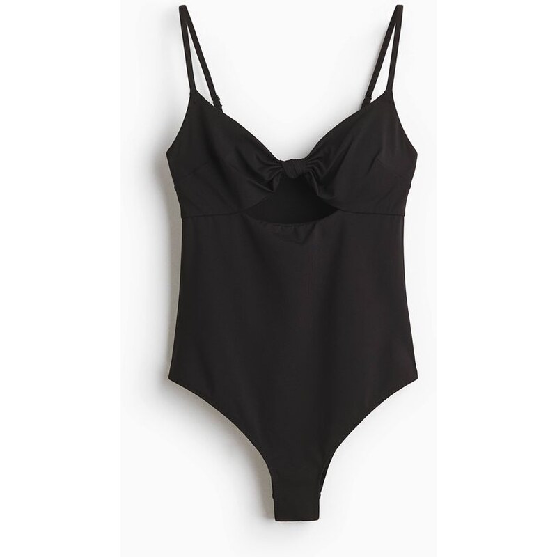 H&M - Jednodílné plavkys vyztuženými košíčky - modrá 114926245