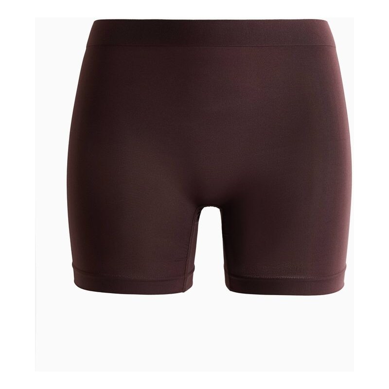 H&M - Bezešvé kalhotkys nohavičkou Biker Light Shape - hnědá 114926295