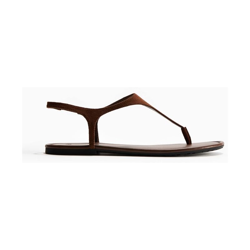 H&M - Sandály - Tmavě Hnědá